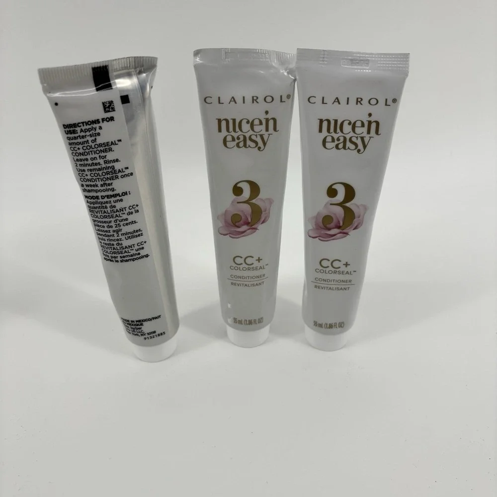 Clairol Conditioner Nice 'n Easy Colorseal 1.86 oz hair‎ conditioner 3 bottles ~